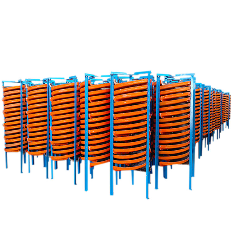 Spiral Chute Gravity Separator for Washing Separating Sand Alluvial Gold Ore