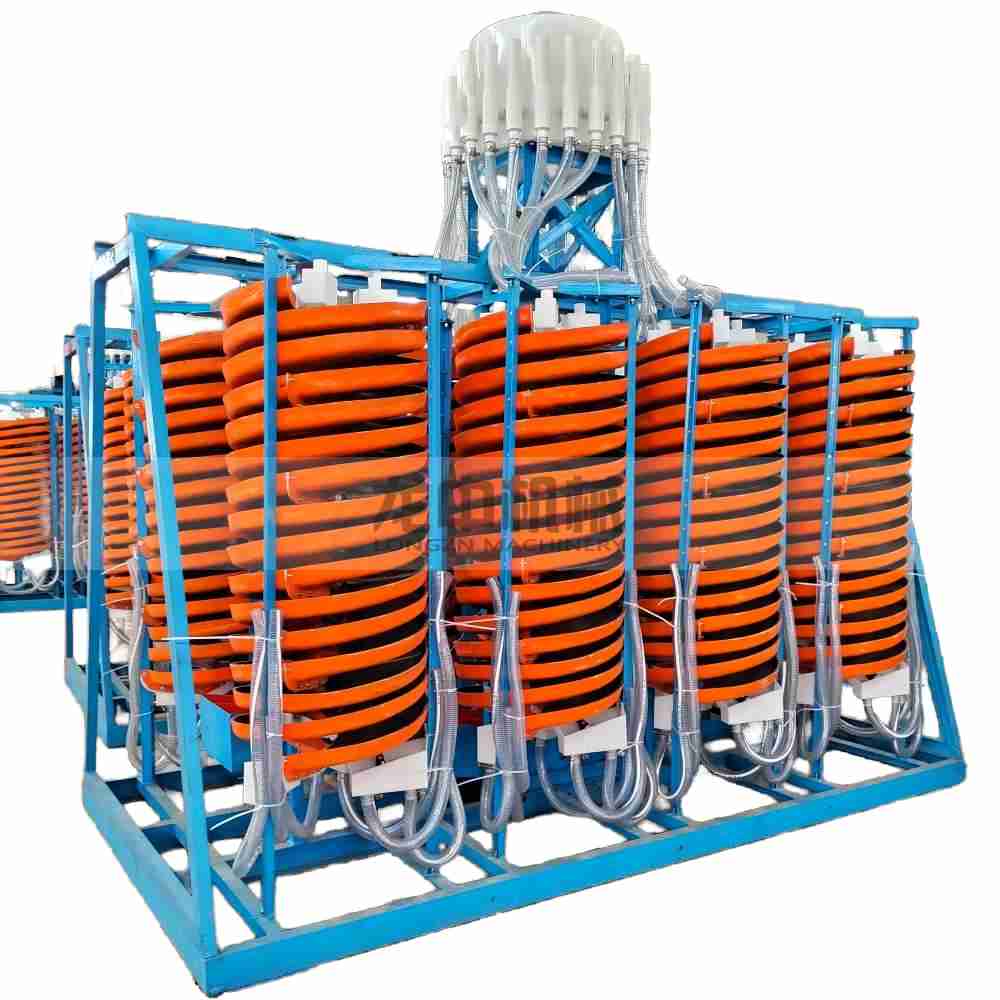 High Efficiency Spiral Chute for Mineral Gold Concentration High Efficiency Spira...